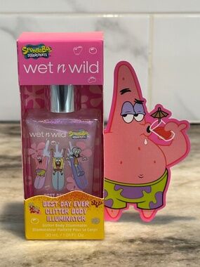 Wet N Wild SpongeBob Best Day Ever GLITTER BODY ILLUMINATOR NEW Lightweight